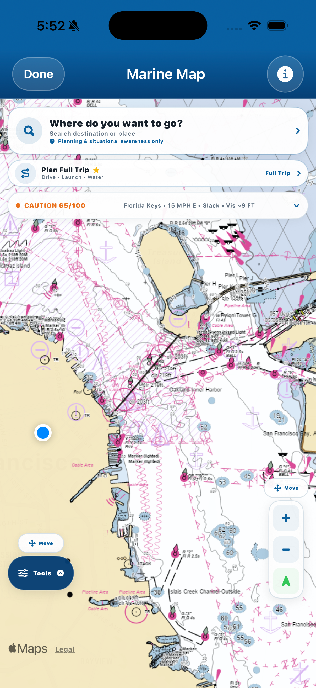 Zyntria Water Adventure Chart, GPS & Route Context