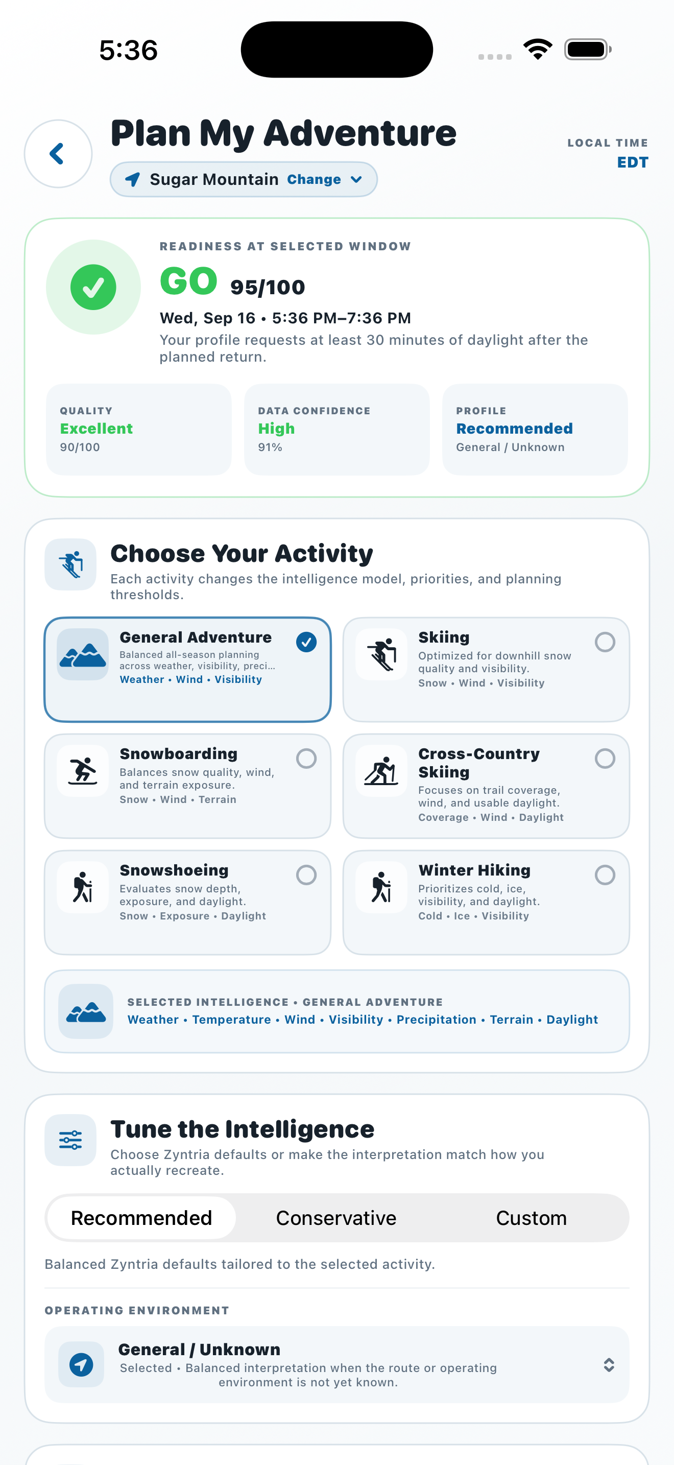 Zyntria Winter Adventure Plan My Adventure