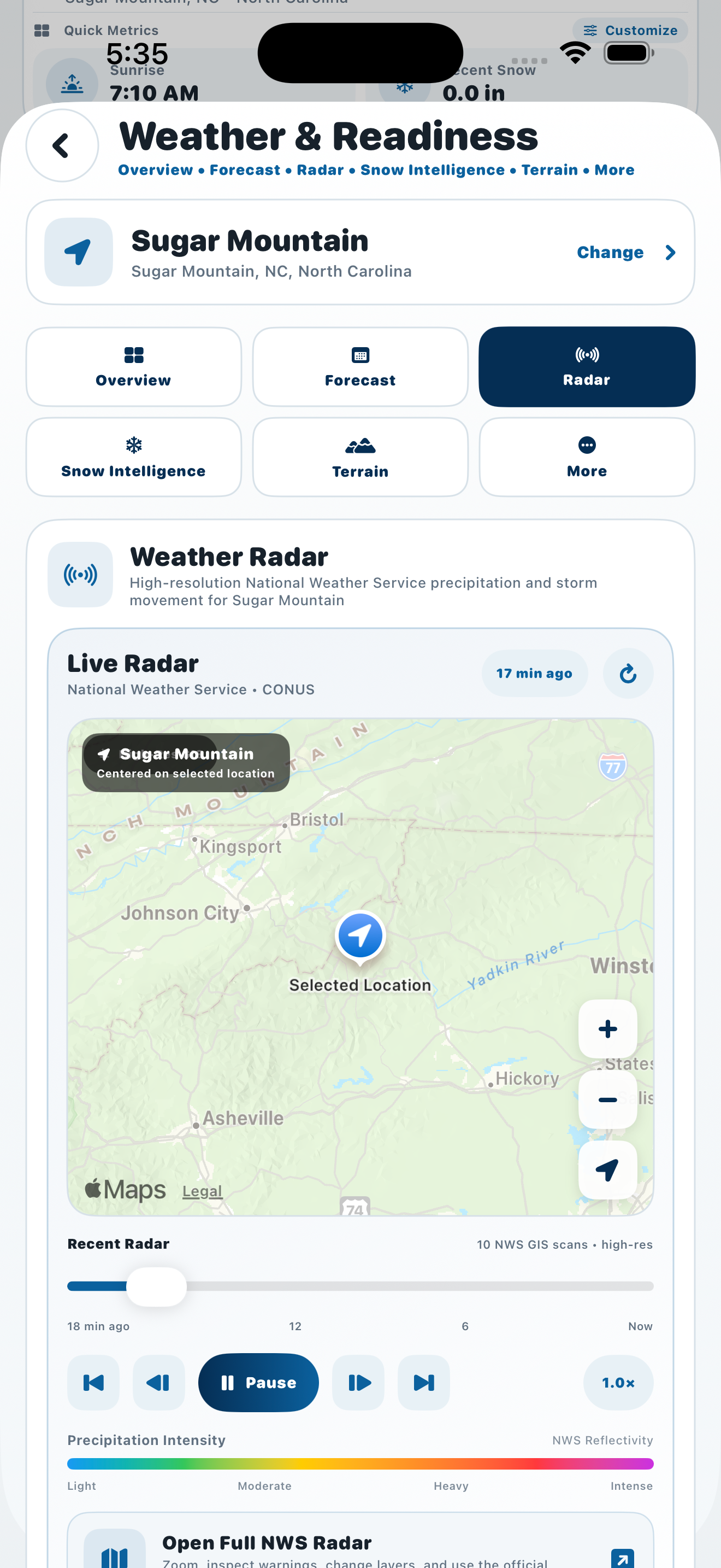 Zyntria Winter Adventure Live Weather Context
